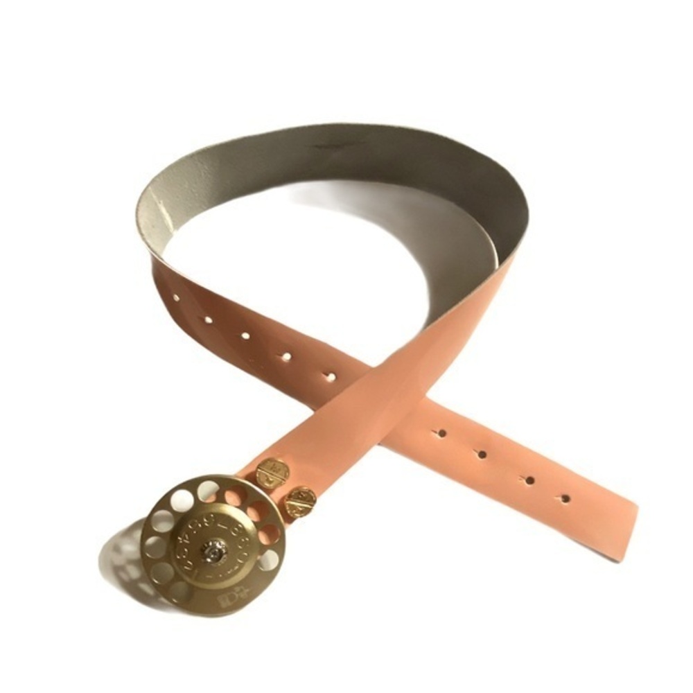 HI-TEK DESIGNS LONDON ALEXANDER pink leather belt